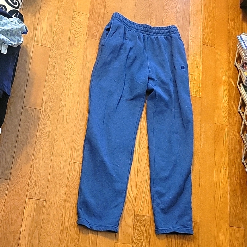 Russell Athletic sweatpants or jogging pants. Blue. Medium